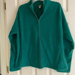 Green Full-Zip Fleece Jacket